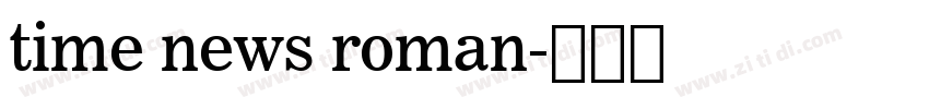 time news roman字体转换